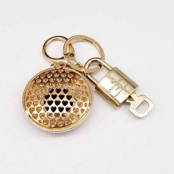 100% Auth Louis Vuitton Lock & Key with unbranded Bagcharm, Keycharm, Keychain - Picture 3 of 8